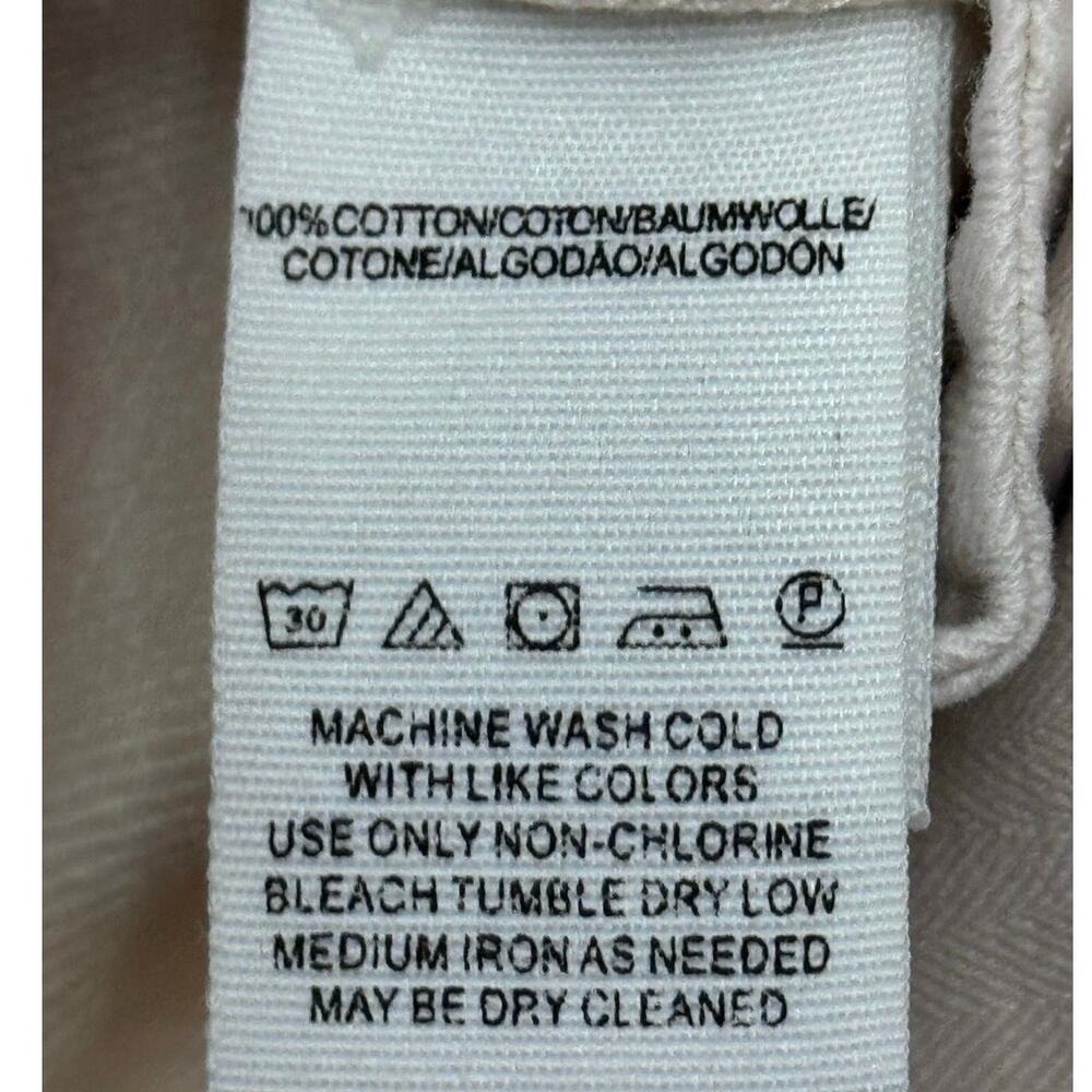 Free People Overall Mini Dress W 26 Cream Pinafore Adjustable Straps Boho Grunge - Picture 5 of 6